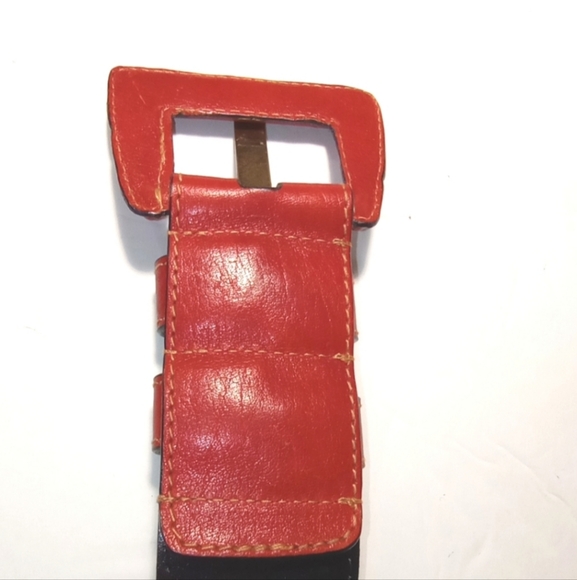 Ben King B Altman & Co Fifth Avenue NY From Italy Red Women\'s Belt Size 28\
